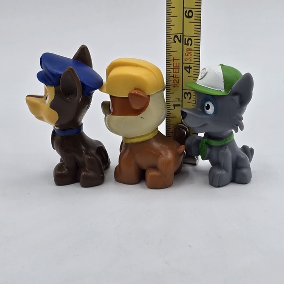 Paw Patrol Rubble Chase Rocky Mini Figure Loose 1.5" Figure Spin Master Lot - Picture 6 of 7
